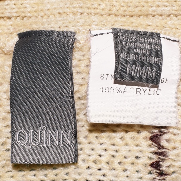 Quinn Striped Fringe Cardigan Sz M - Picture 3 of 3